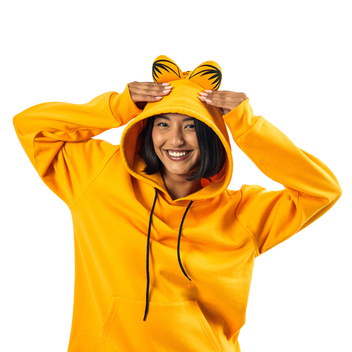 Garfield Long Sleeve Men's Orange Cosplay Hoodie