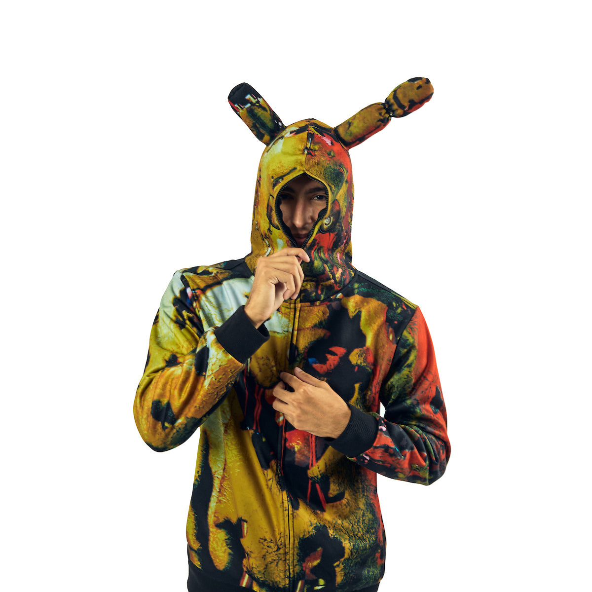 Five Nights At Freddy's Long Sleeve Men's Full-Zip Cosplay Hoodie