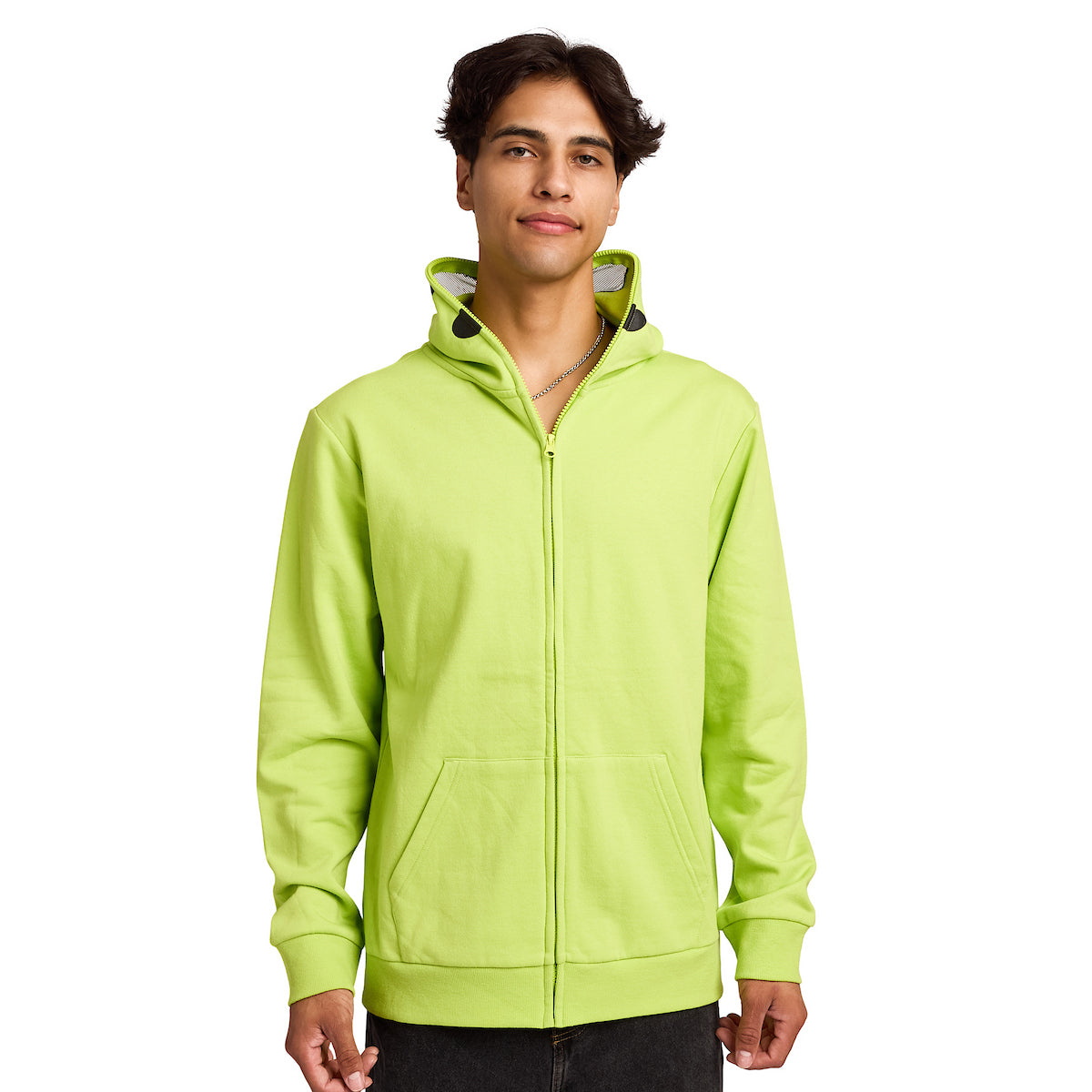 Alien Mask Men's Green Long Sleeve Cosplay Hoodie