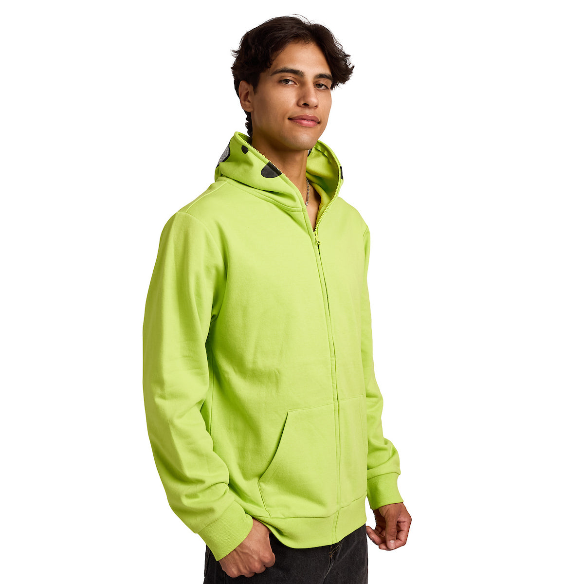 Alien Mask Men's Green Long Sleeve Cosplay Hoodie