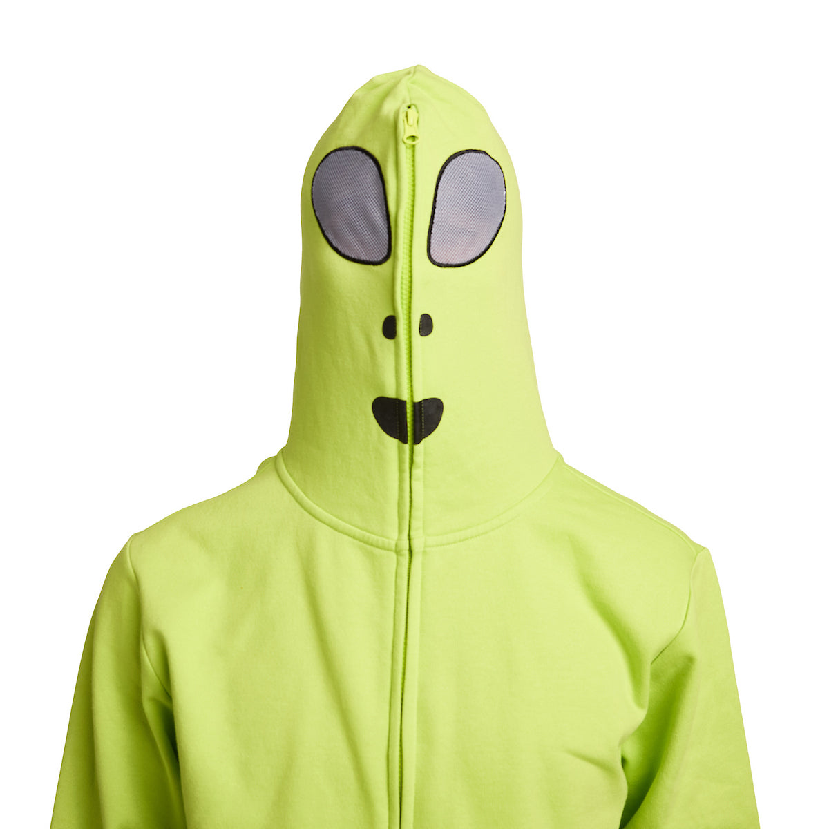 Alien Mask Men's Green Long Sleeve Cosplay Hoodie