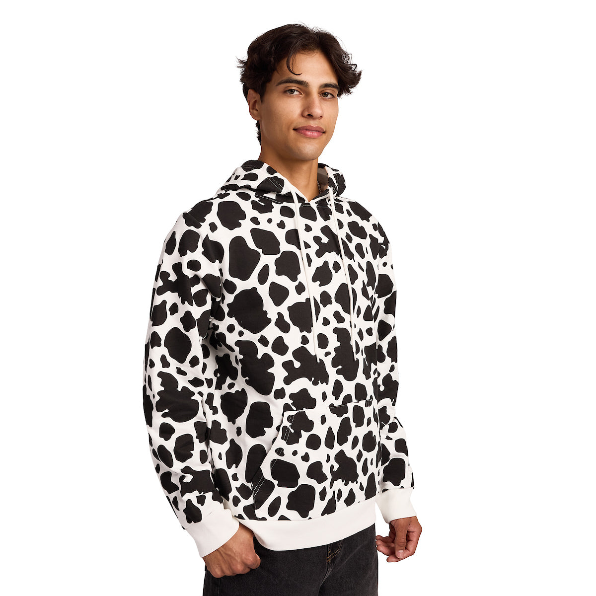 Cow Men's Long Sleeve Cosplay Zip Hoodie