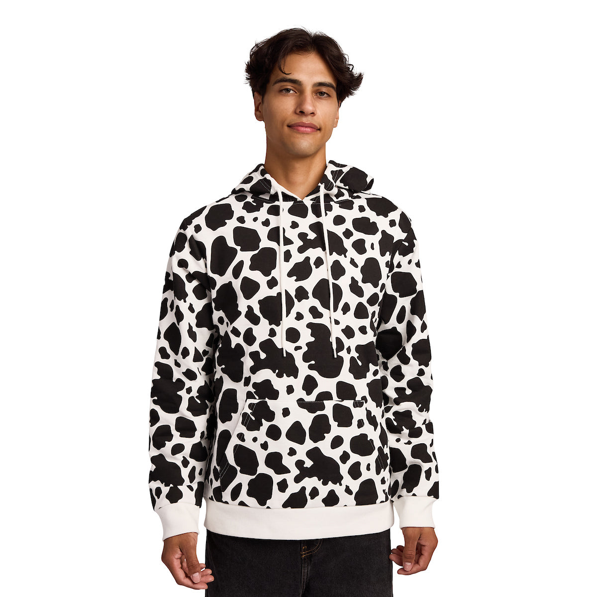 Cow Men's Long Sleeve Cosplay Zip Hoodie