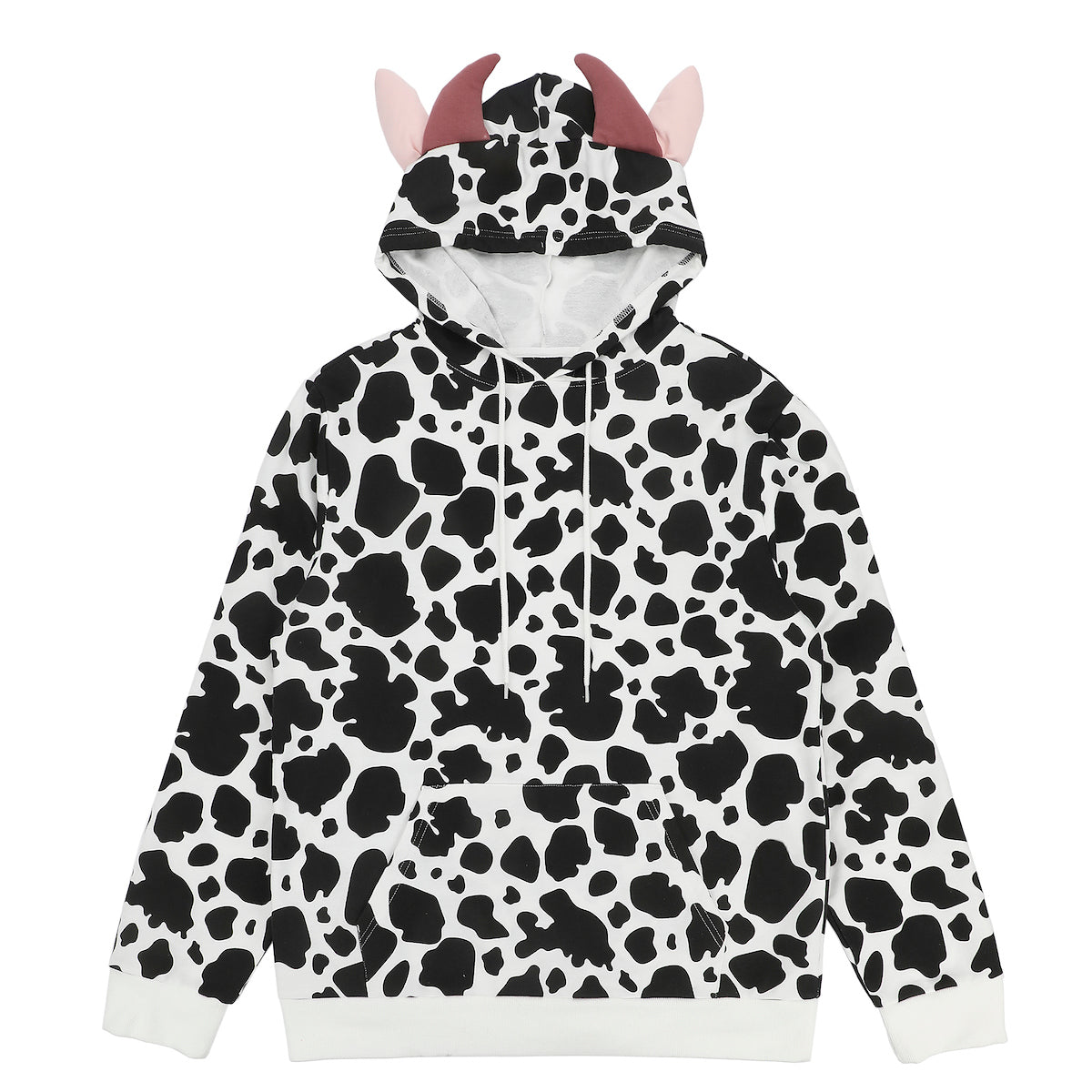 Cow Men's Long Sleeve Cosplay Zip Hoodie