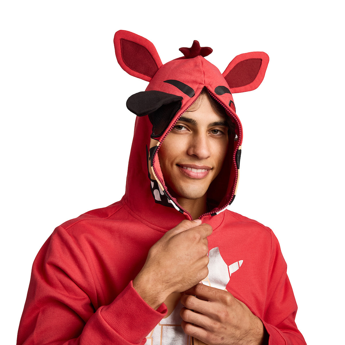 Five Nights at Freddy's Foxy Character Men's Full-Zip Cosplay Hoodie