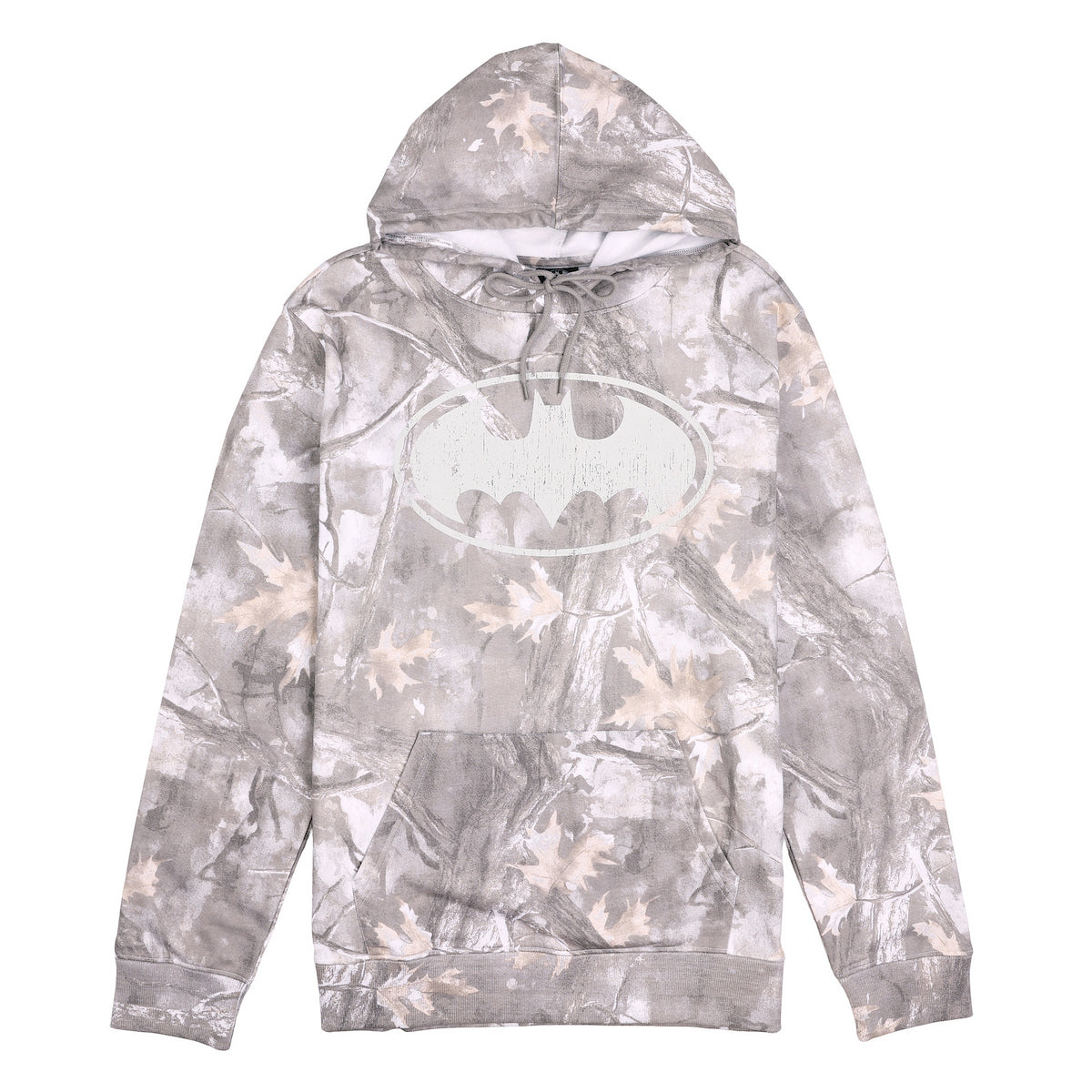 Batman Bat Signal Men's Double-Sided Camo Hoodie With Kangaroo Pocket