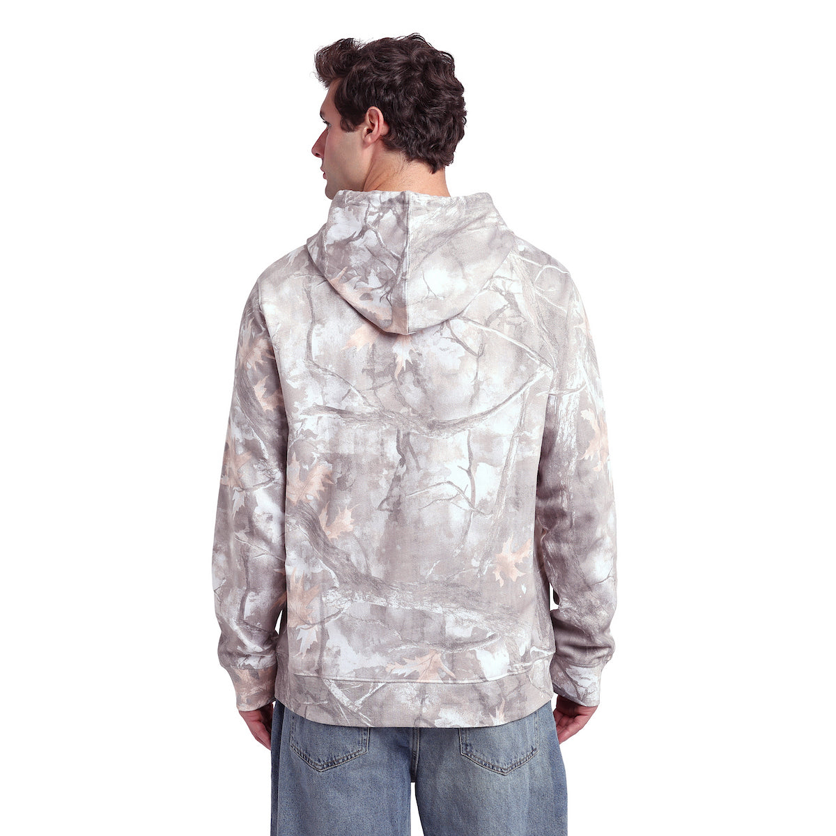 Ghostface Men's Double-Sided Camo Hoodie With Kangaroo Pocket
