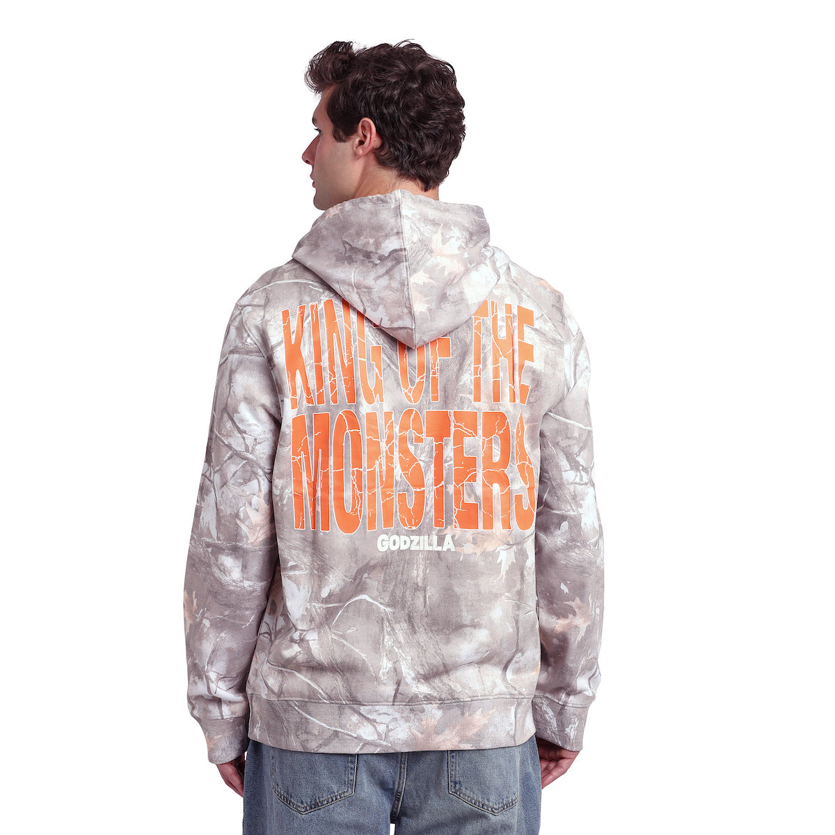 Godzilla King of the Monsters Men's Double-Sided Hoodie With Kangaroo Pocket