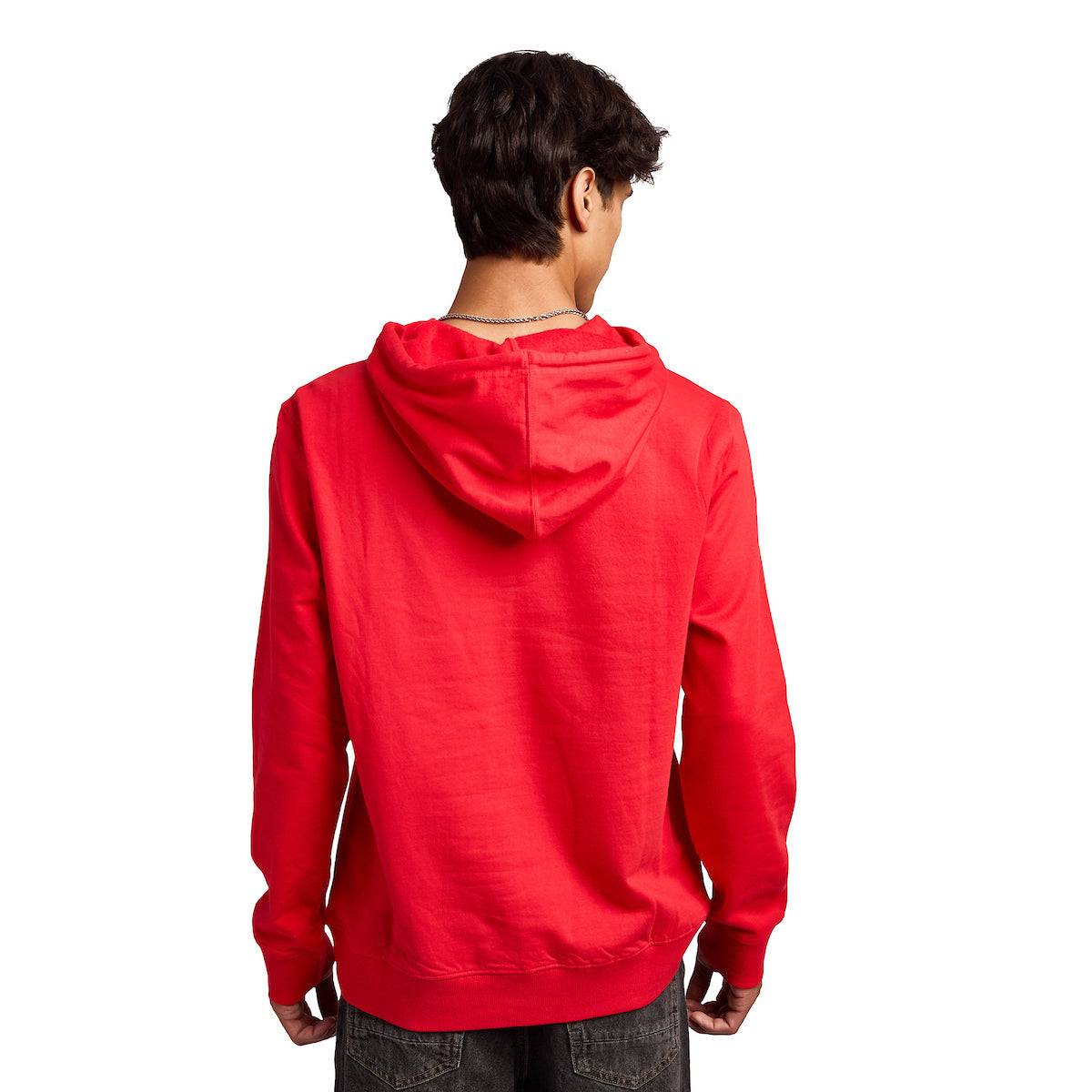 Power Rangers Red Ranger Dino Men's Red Long Sleeve Hooded Sweatshirt