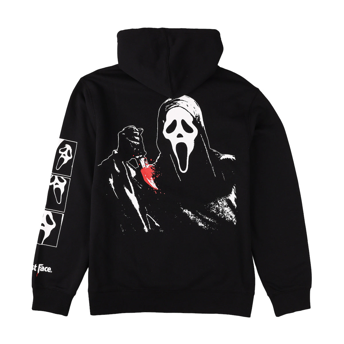 Ghostface Don't Hang Up on Me on Men's Black Hooded Sweathirt