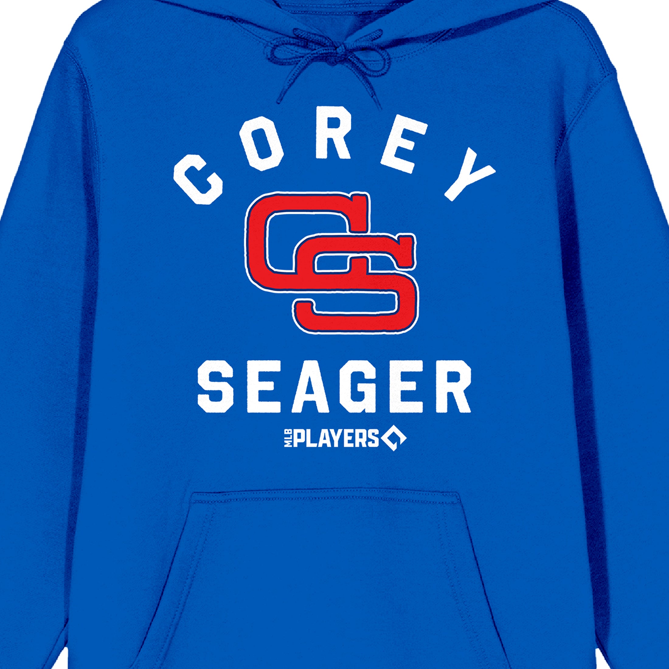 MLBPA CS Corey Seager Adult Royal Blue Long Sleeve Hooded Sweatshirt