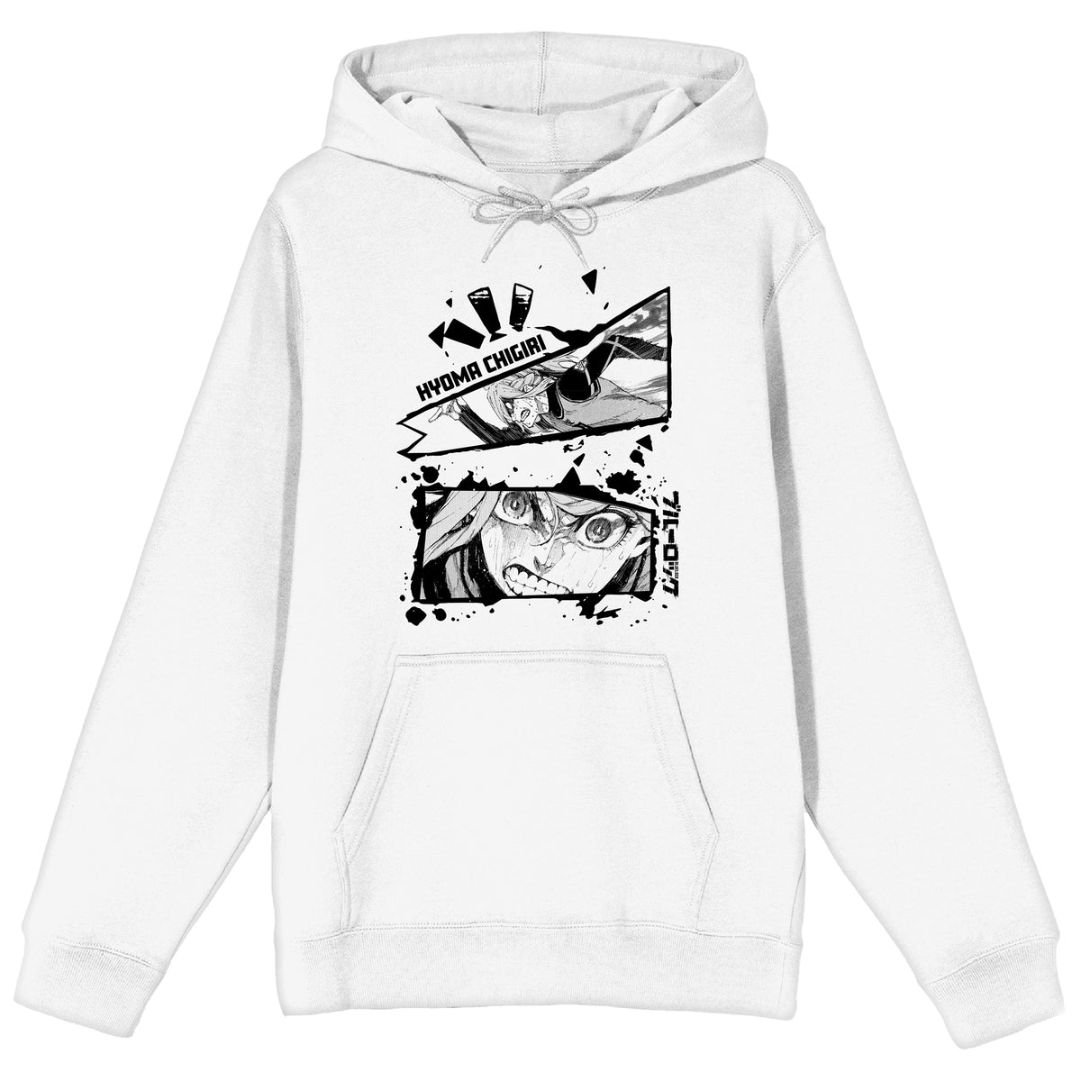 Blue Lock Hyoma Chigiri Manga Pattern Hooded Sweatshirt for Men