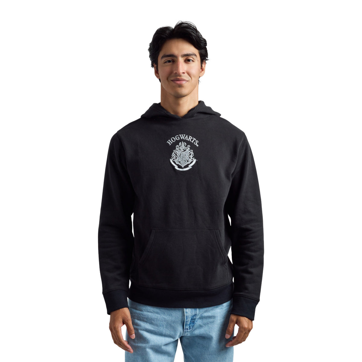 Harry Potter Hogwarts Crest Embroidered Hoodie for Men