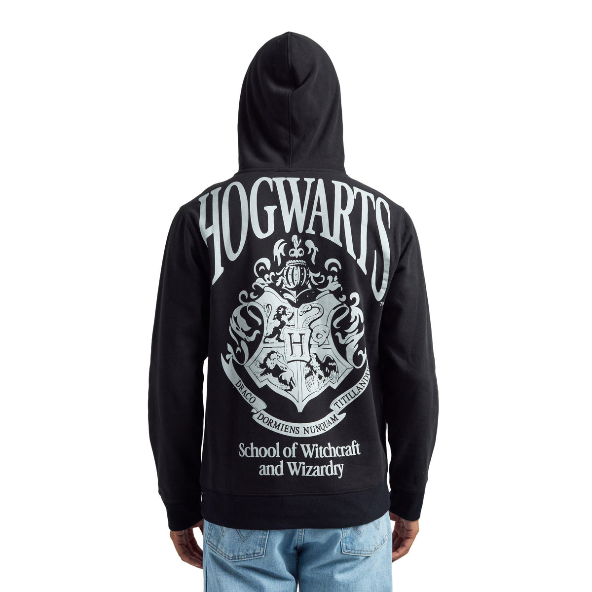 Harry Potter Hogwarts Crest Embroidered Hoodie for Men