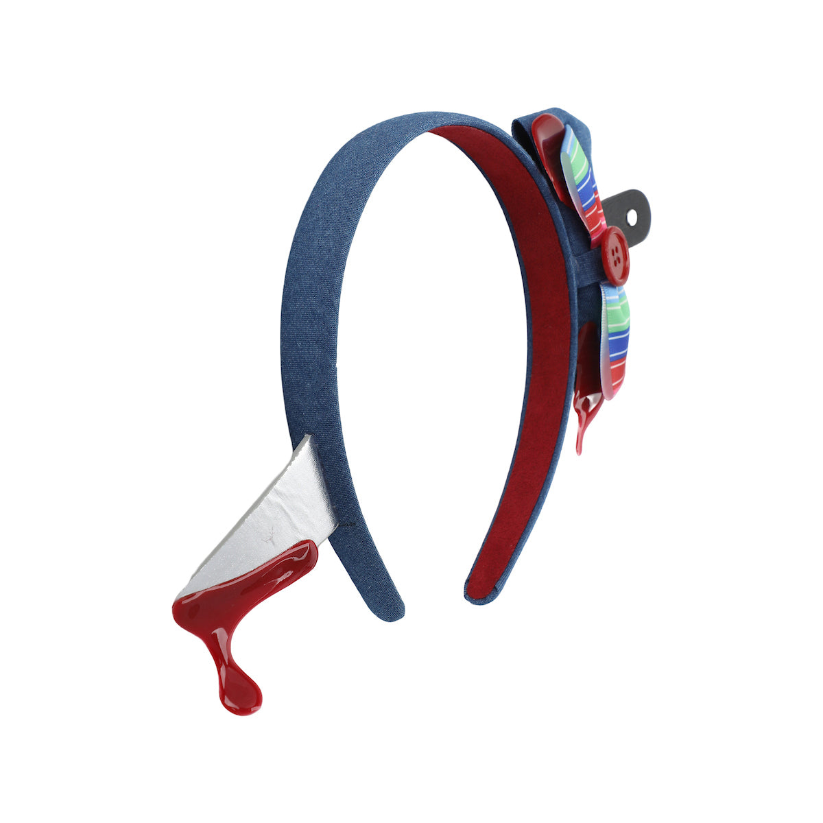 Chucky Bloody Bow With Knife In Head Headband