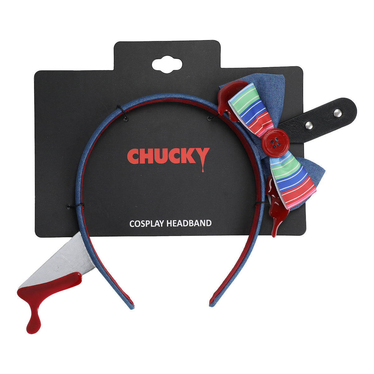 Chucky Bloody Bow With Knife In Head Headband