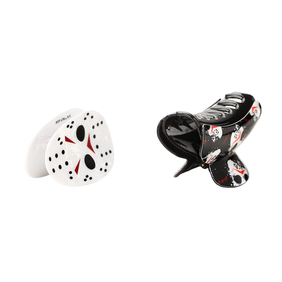 Friday The 13th Jason Mask 2-Piece Hair Clip Set