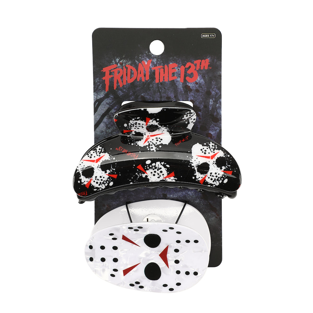 Friday The 13th Jason Mask 2-Piece Hair Clip Set