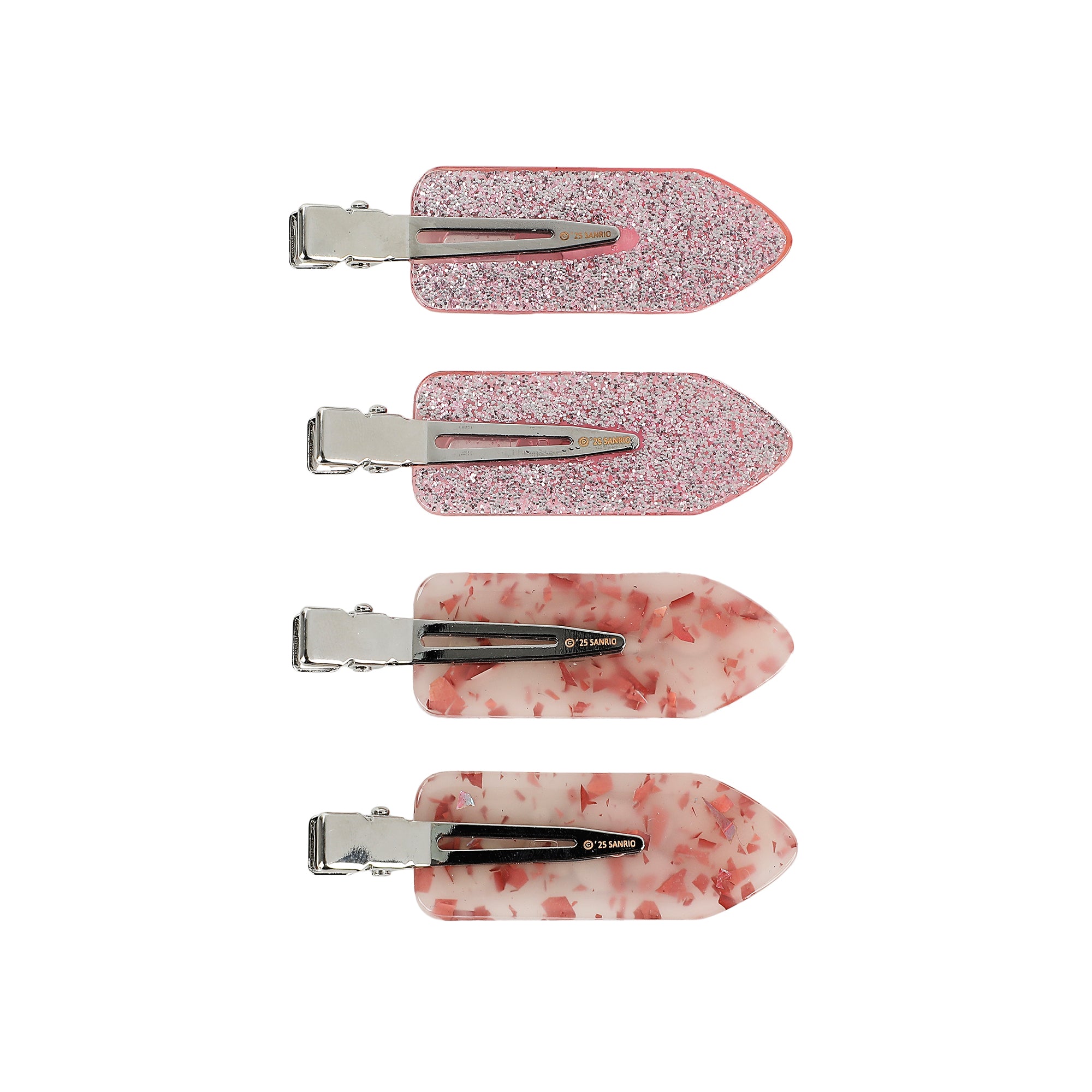 Hello Kitty & Friends 4-Piece No-Crimp Hair Clips Set