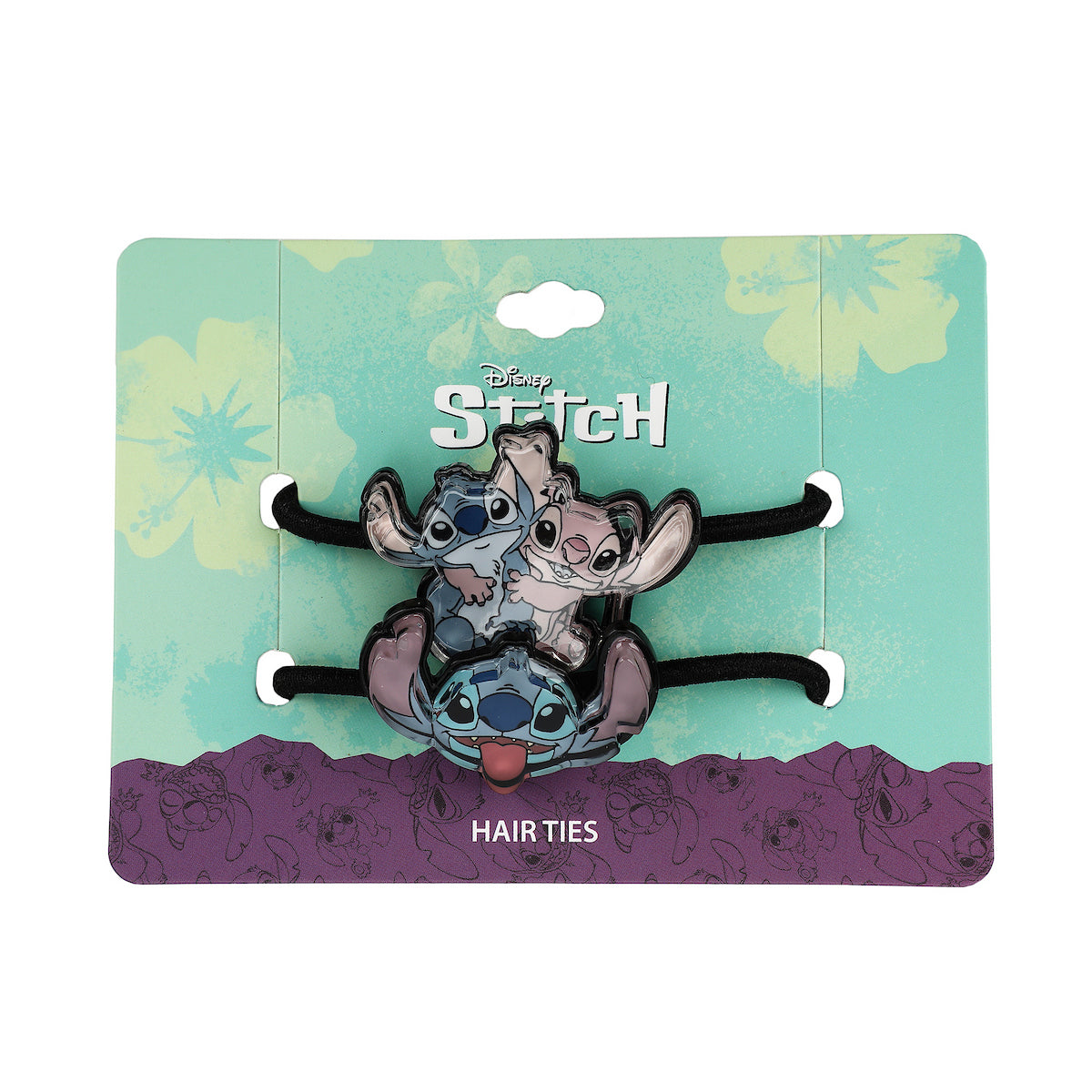 Disney Stitch & Angel 2-Piece Stretchy Hair Tie Set