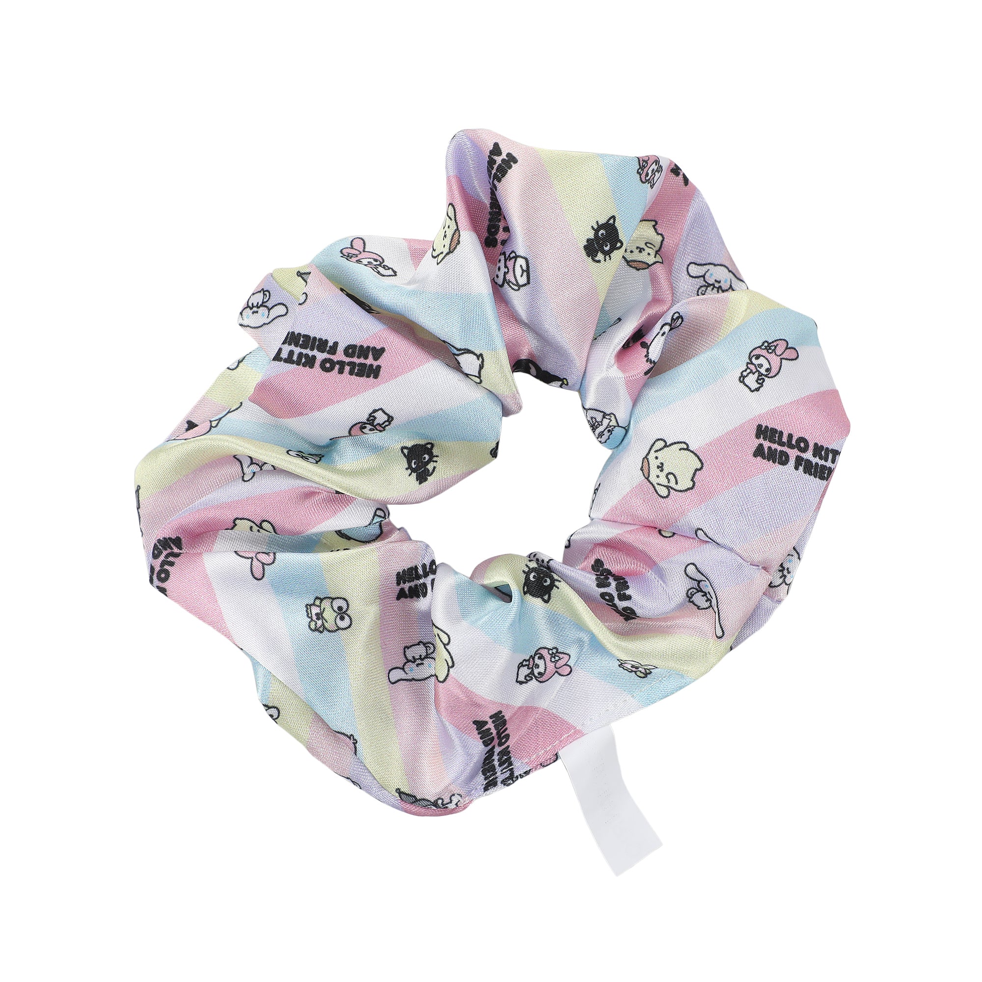 Hello Kitty & Friends Printed Fabric Hair Scrunchies (6-Piece Set)