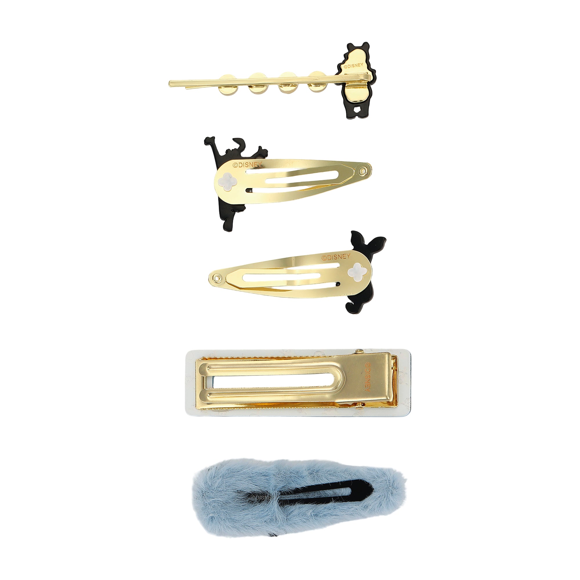 Winnie the Pooh Characters 5 piece Hair Clip Set