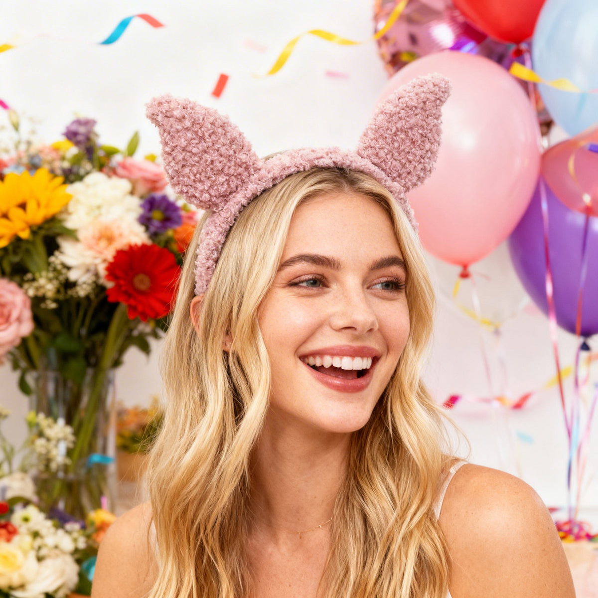 Winnie The Pooh Piglet Pink Cosplay Headband