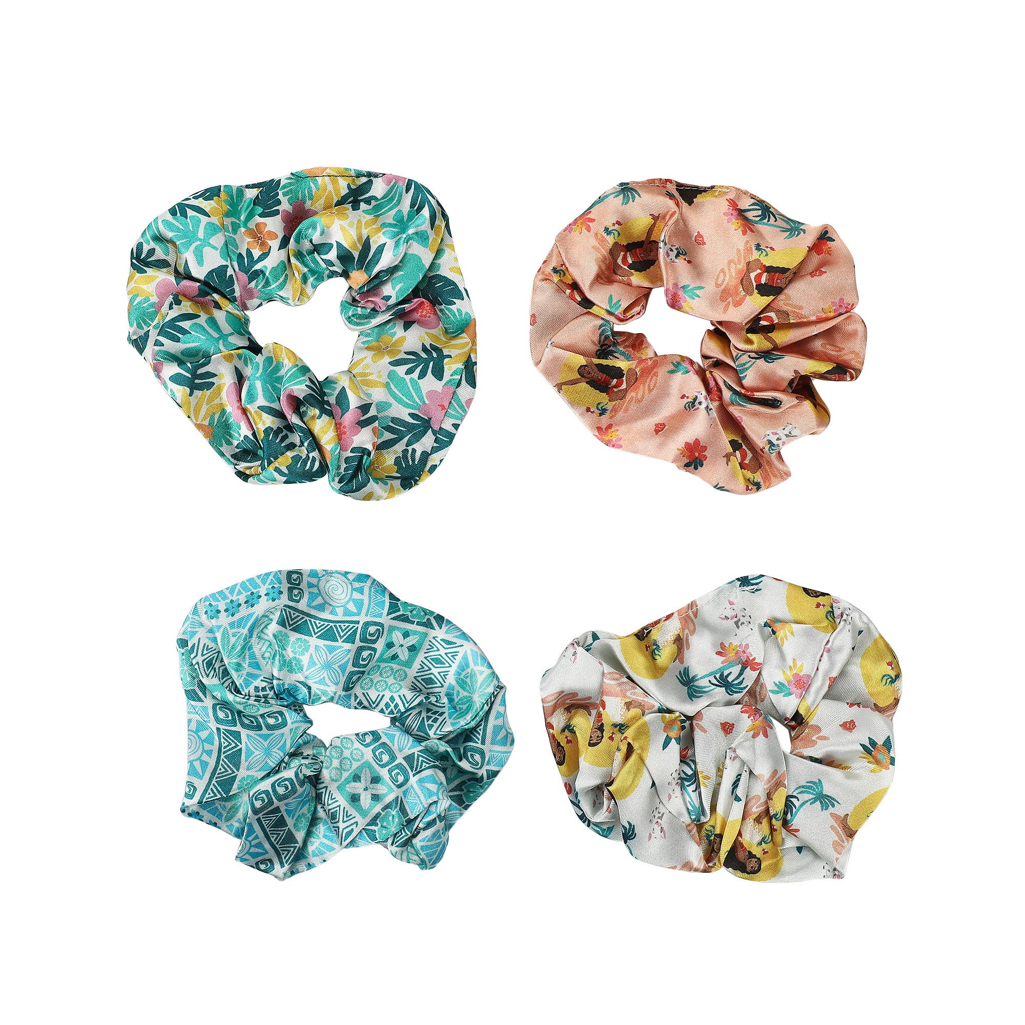 Moana Princess AOP Scrunchies Set for Adult Fans