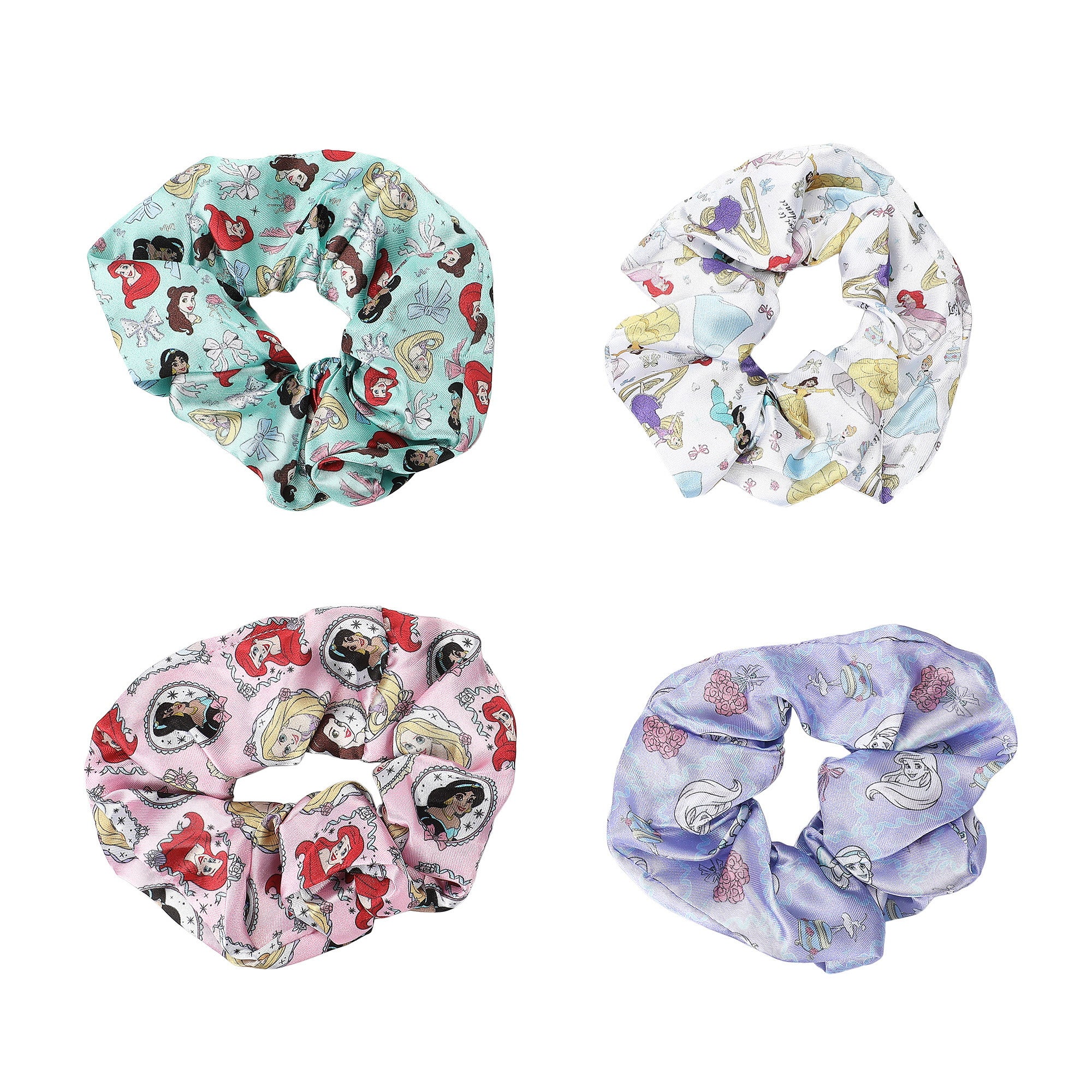 Disney Princess AOP Scrunchies Set for Adults