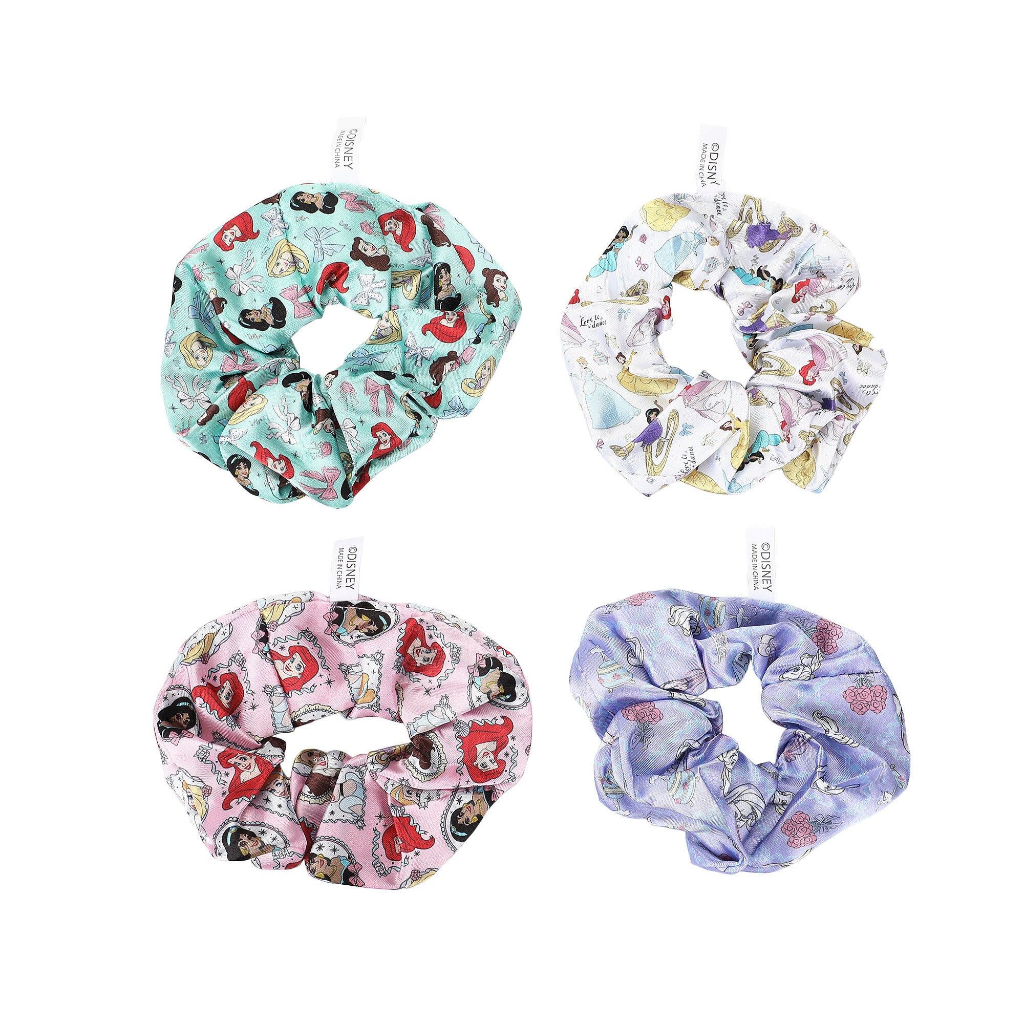Disney Princess AOP Scrunchies Set for Adults