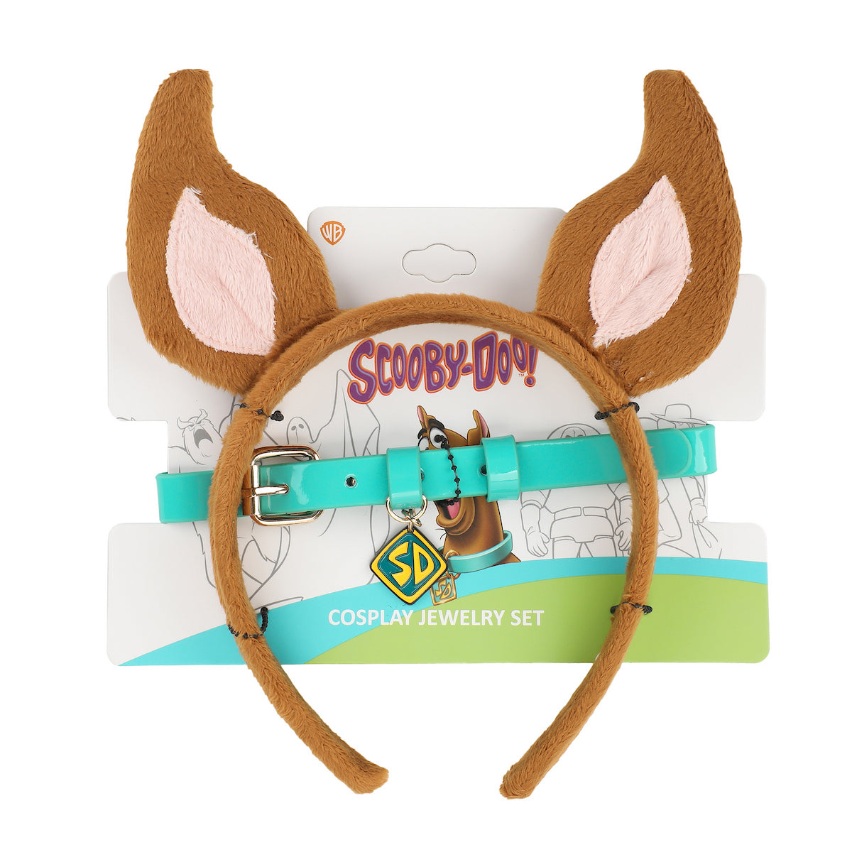 Scooby Doo Scooby 2-Pack Cosplay Hair Band and Choker Necklace Set