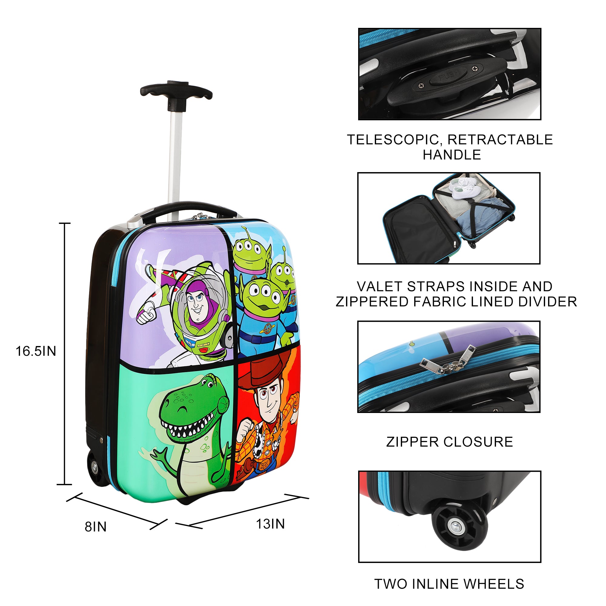 Toy Story Favorite Characters Kids’ 16.5” Hardside Luggage