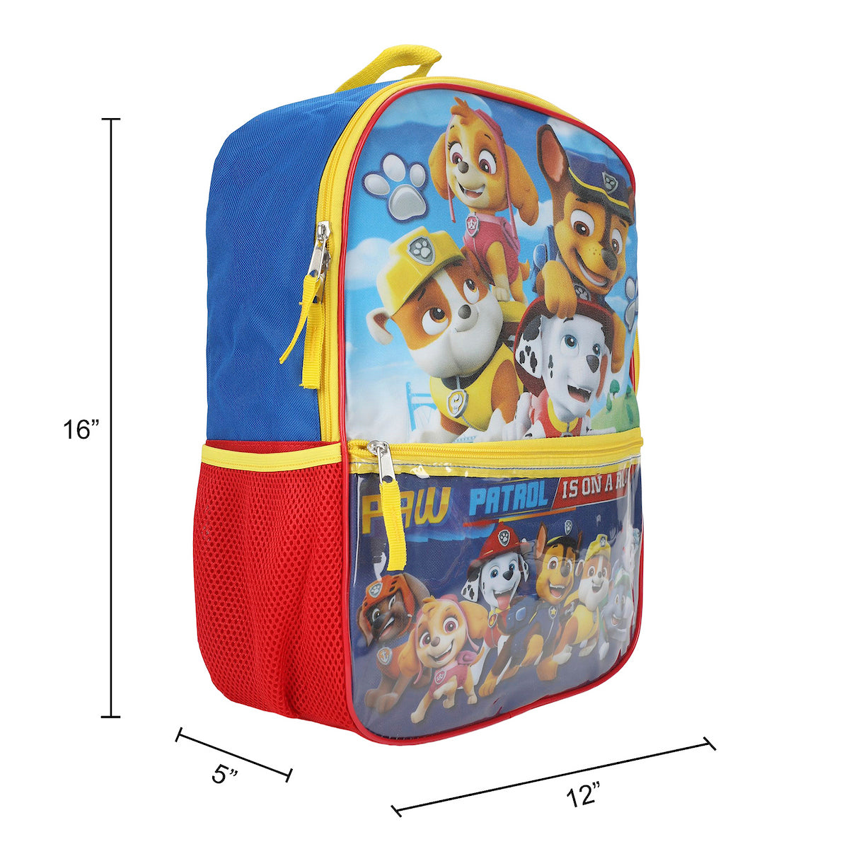 Paw Patrol Is On A Roll 16" 5-Pc Youth Backpack Set