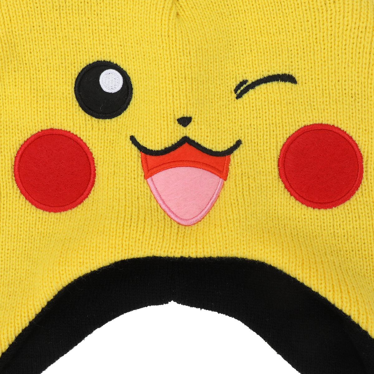 Pokemon Pikachu Laplander Hat With Fleece Pokeball Tassels