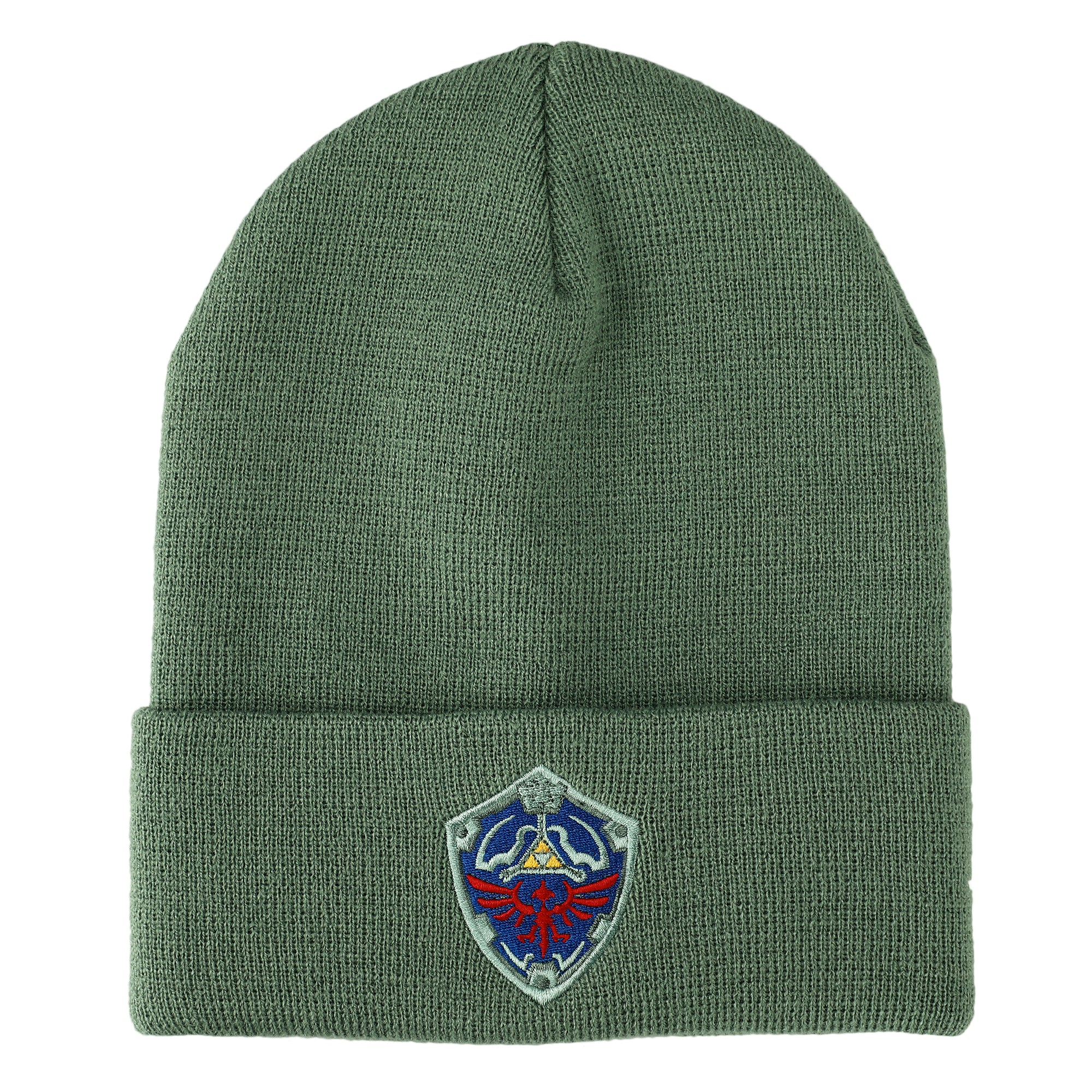 The Legend Of Zelda Hylian Shield Green Cuff Beanie