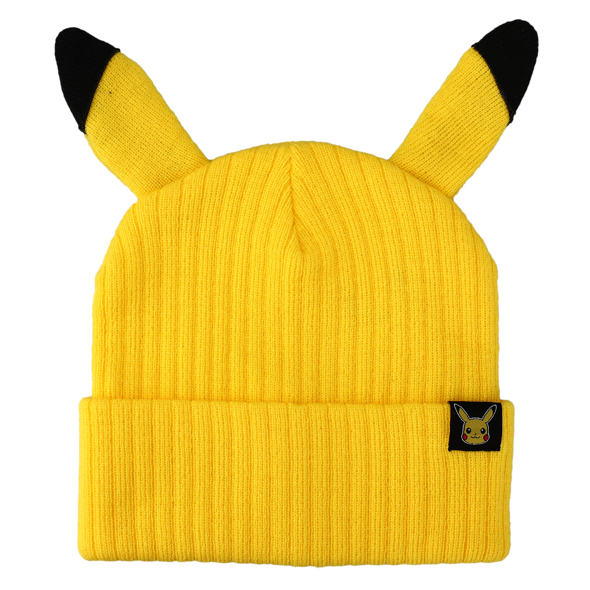 Pokemon Pikachu Inspired Adult Unisex Yellow Cuff Beanie