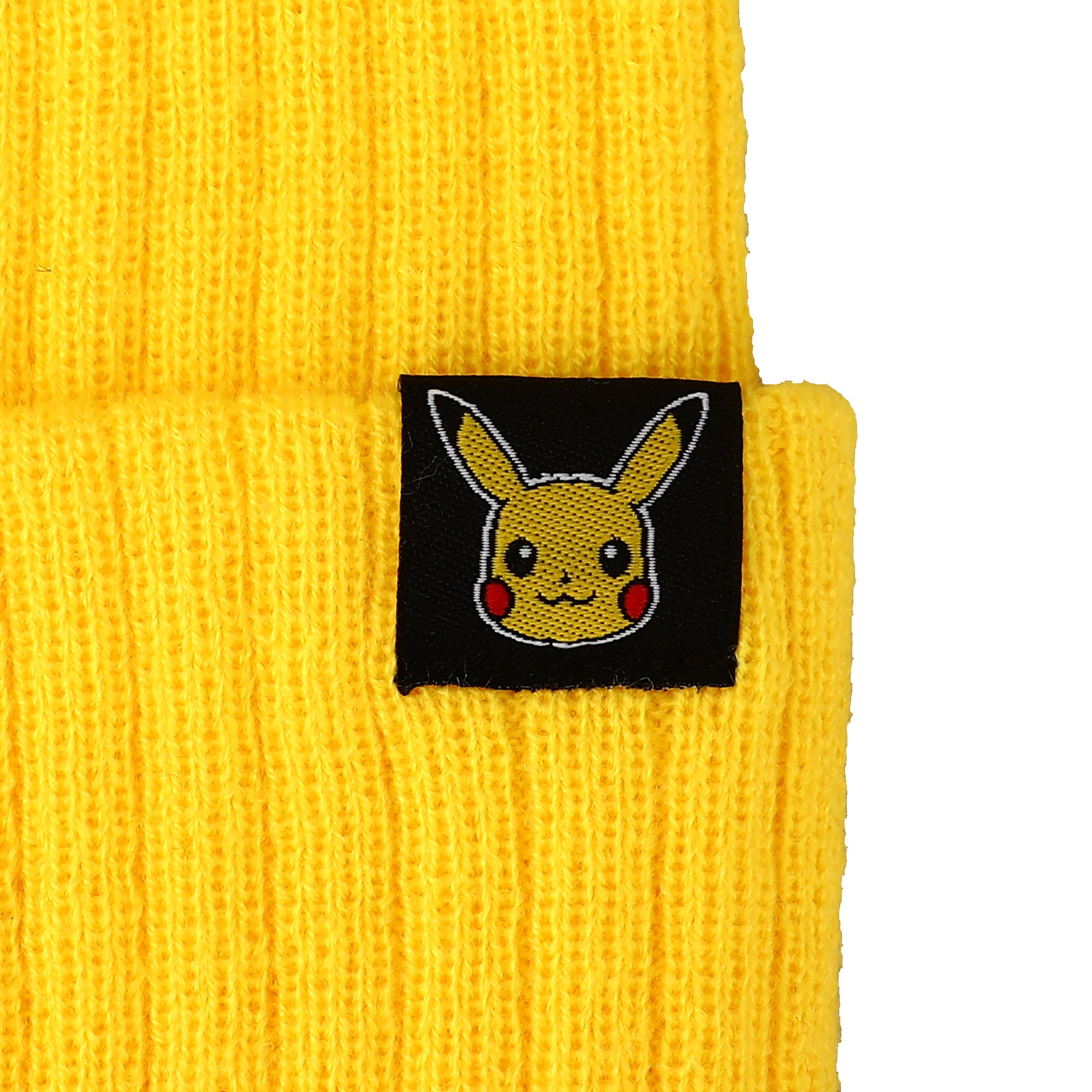 Pokemon Pikachu Inspired Adult Unisex Yellow Cuff Beanie