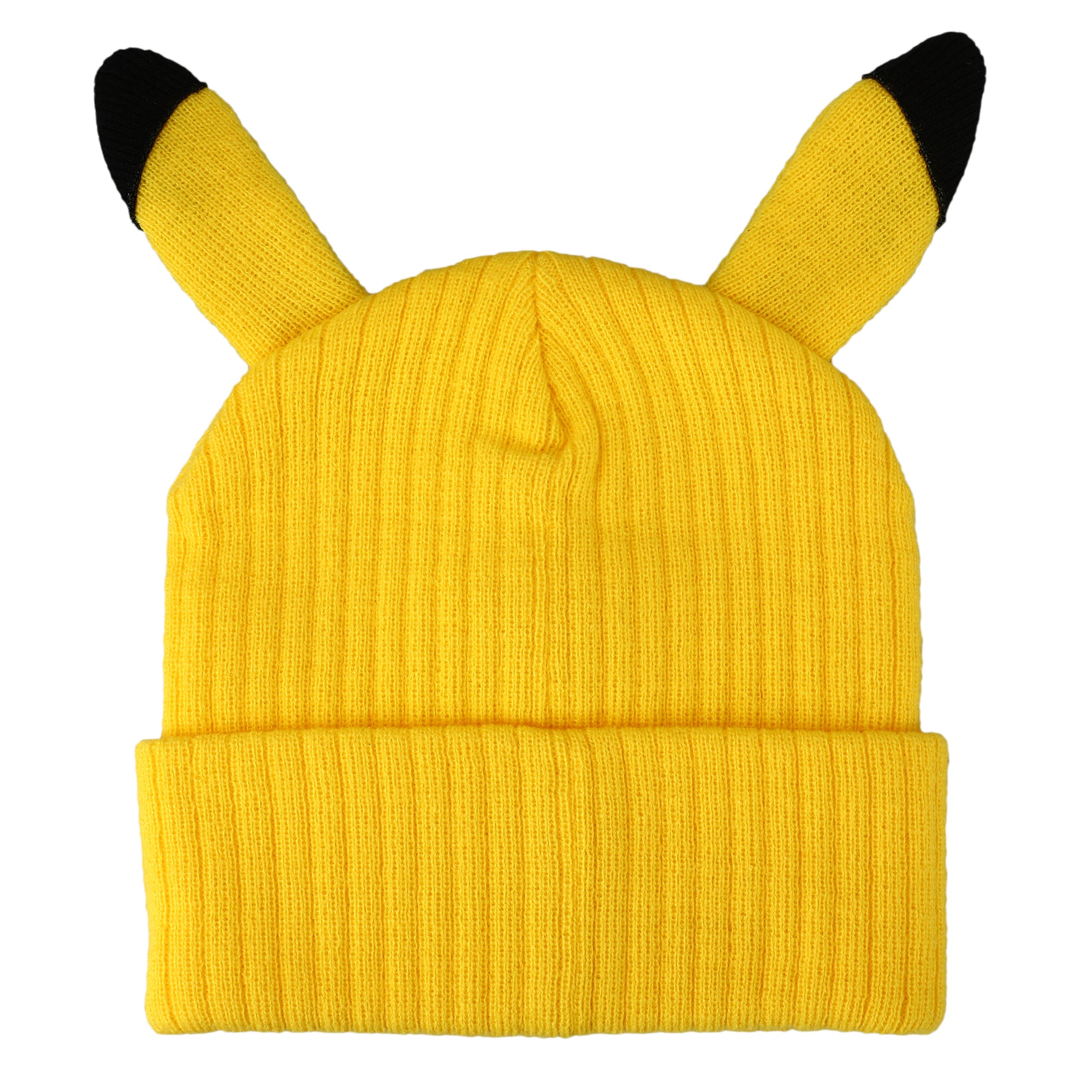 Pokemon Pikachu Inspired Adult Unisex Yellow Cuff Beanie