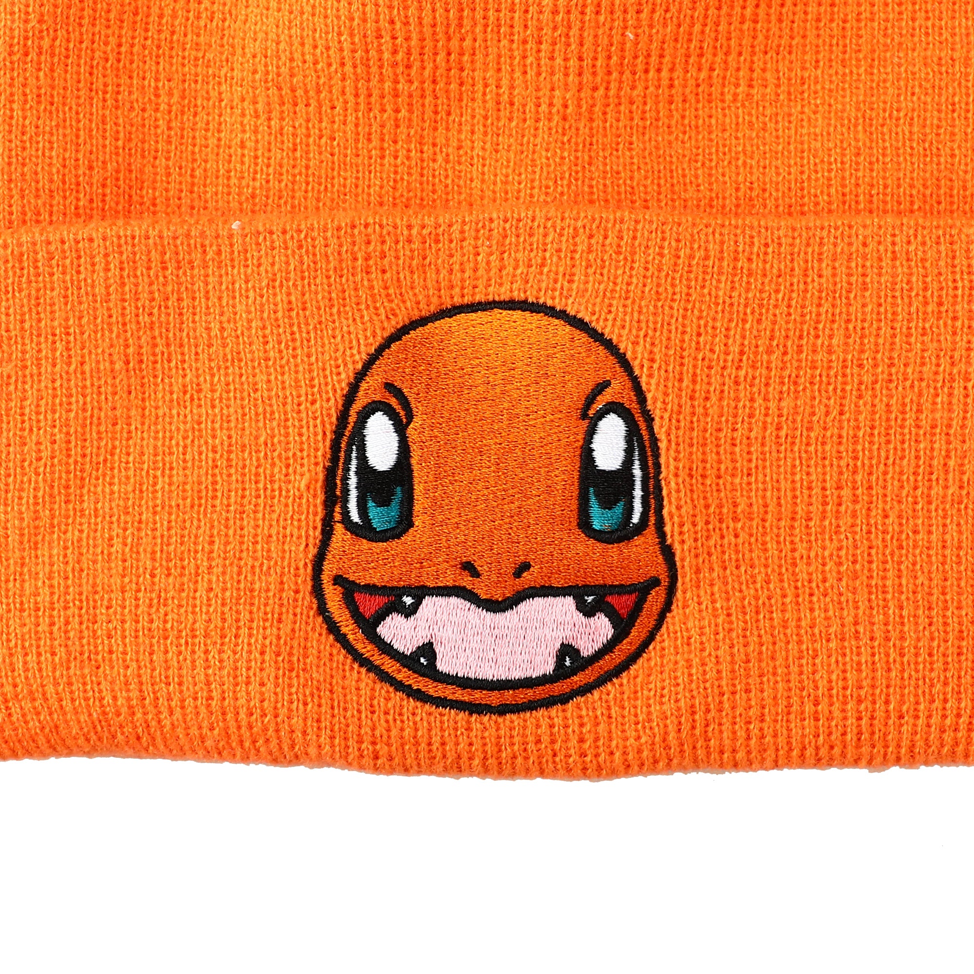 Pokemon Charmander Face Orange Cuff Beanie