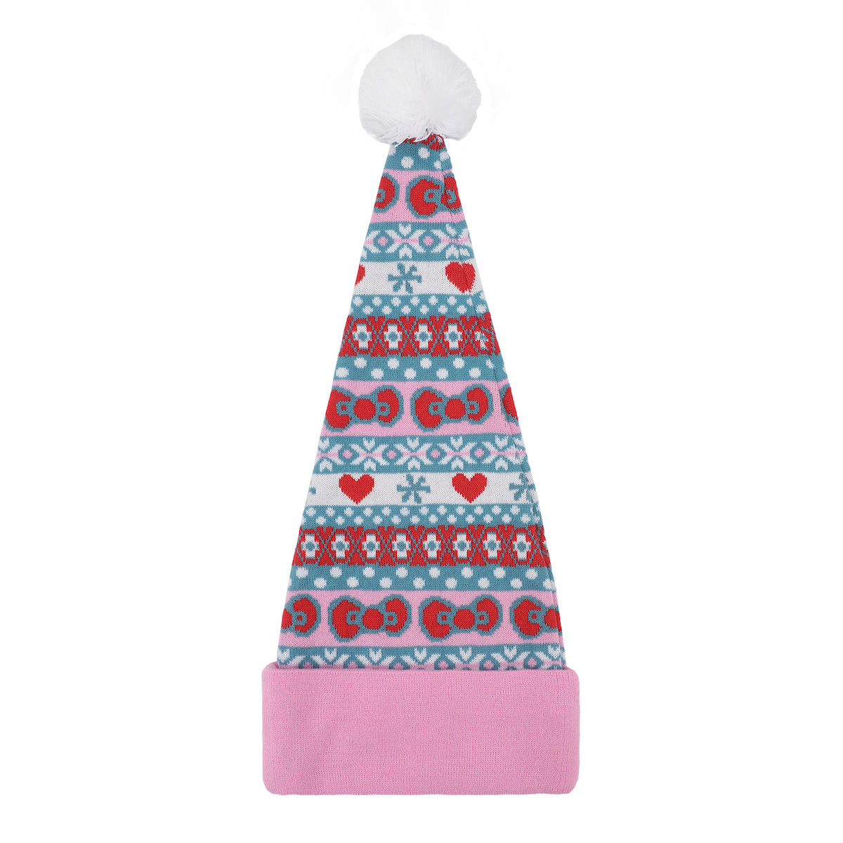Hello Kitty Holiday Pattern Santa Hat