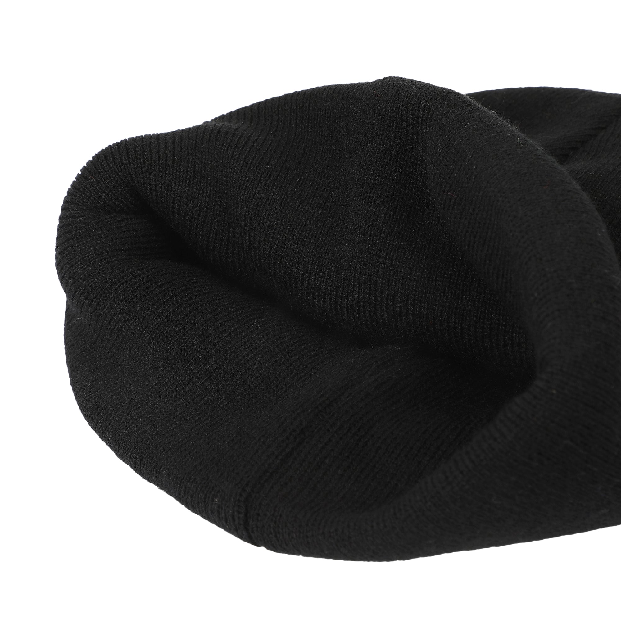 KPop Demon Hunters Saja Boys Black Cuff Knit Beanie