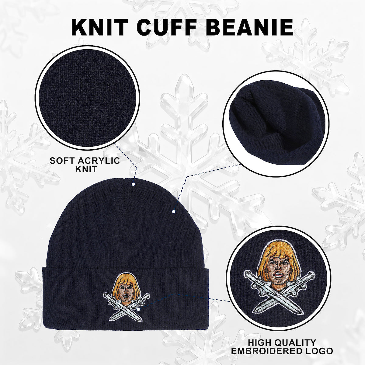 Masters of the Universe Classic He-Man Knit Cap Beanie for Adults