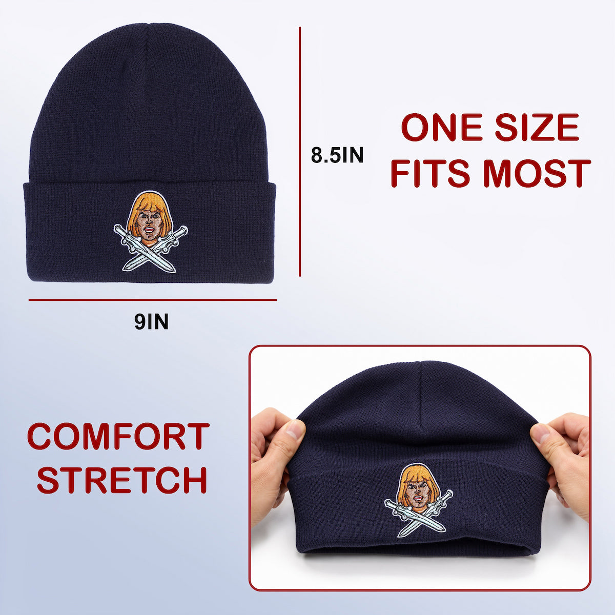 Masters of the Universe Classic He-Man Knit Cap Beanie for Adults