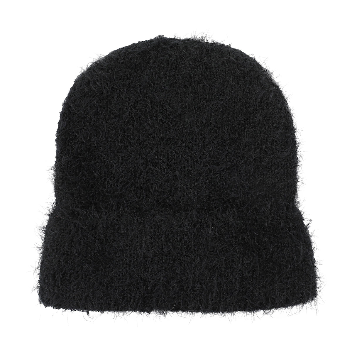 Wicked Logo Black Fuzzy Yarn Cuff Beanie