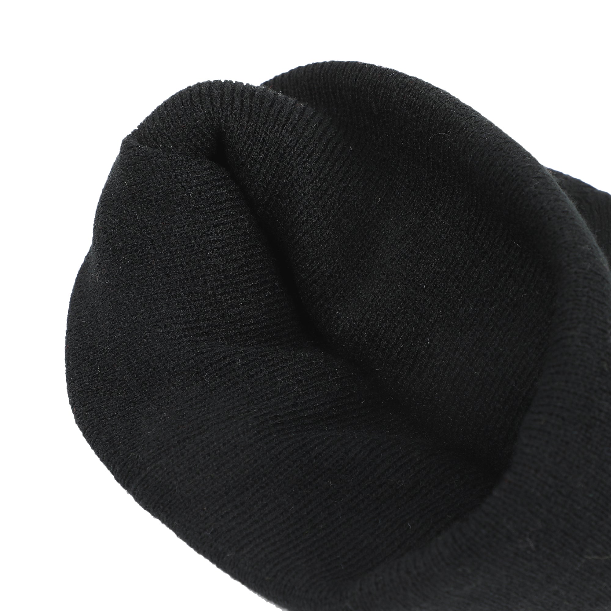 Hello Kitty Embroidered Character On Black Cuff Beanie