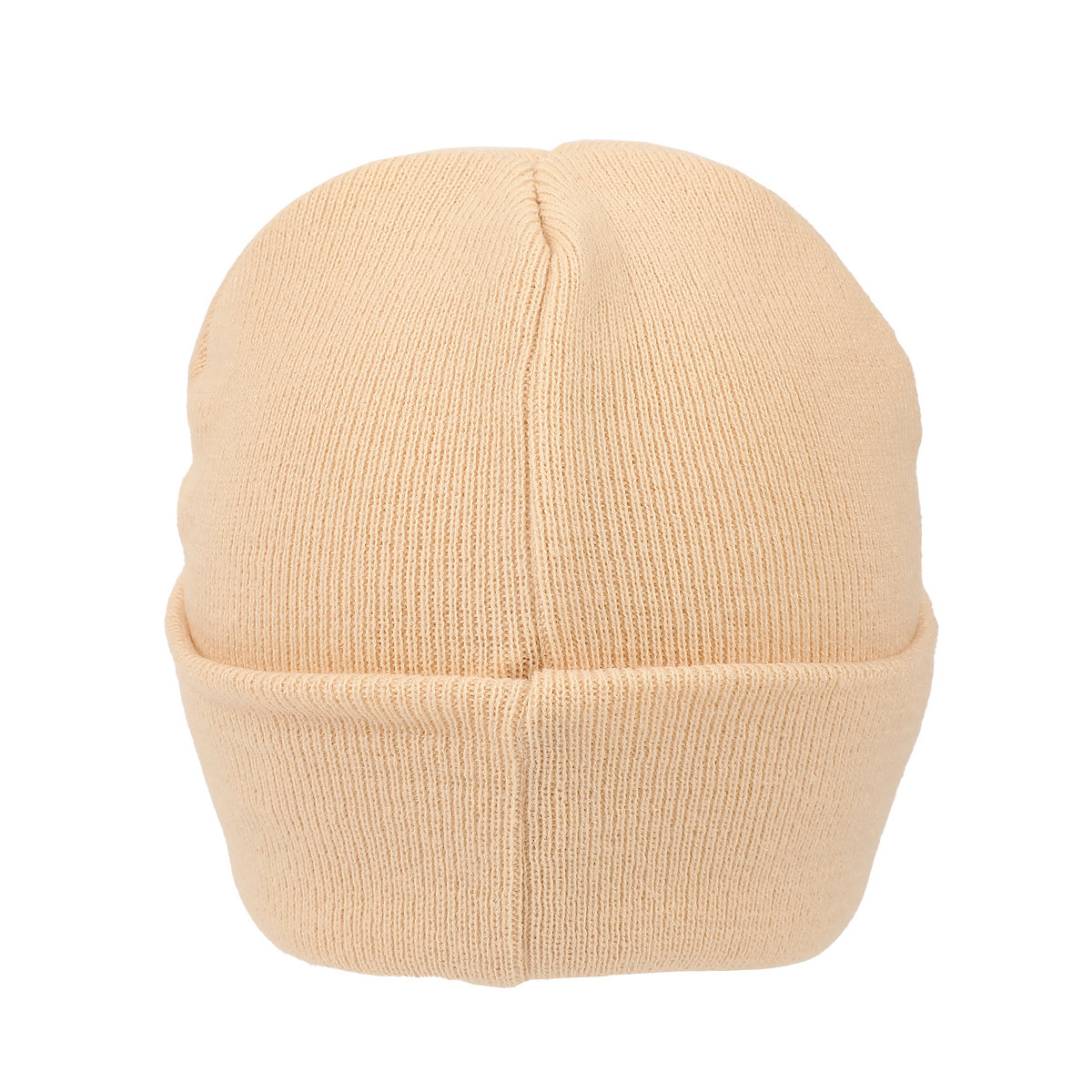 Pokemon Rib Knit, Embroidered Eevee On Tan Cuff Beanie