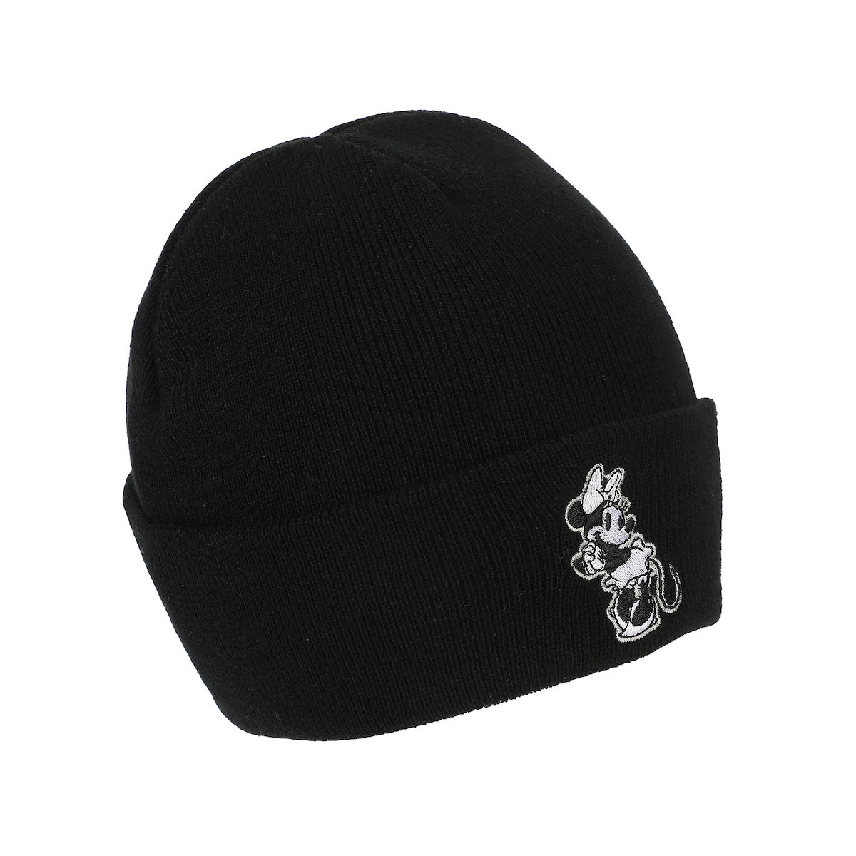 Disney’s Minnie Mouse Classic Adult Black Cuffed Knit Beanie