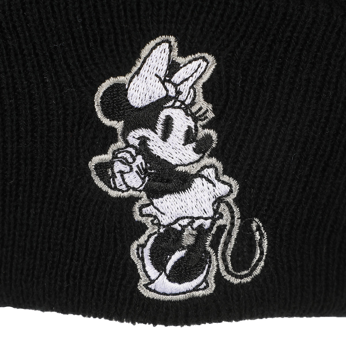 Disney’s Minnie Mouse Classic Adult Black Cuffed Knit Beanie