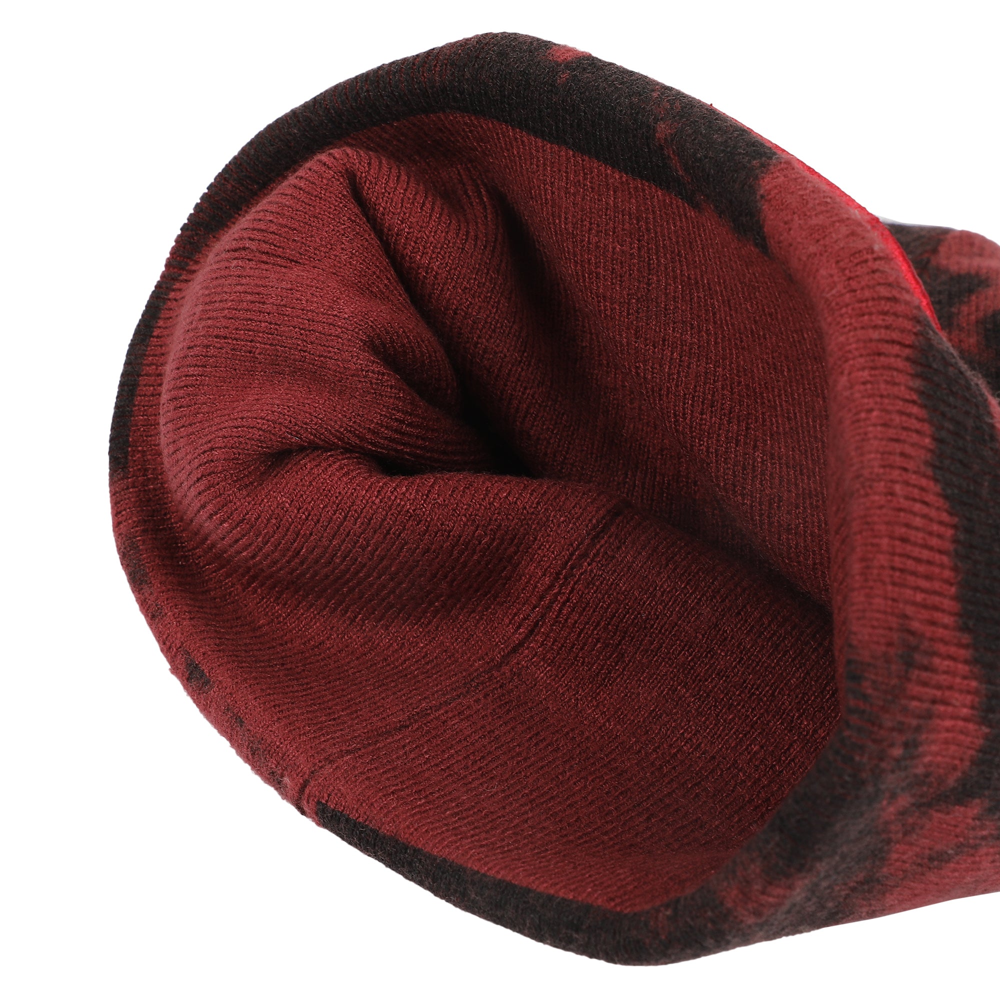 GhostFace Horror Movie Character Embroidered Patch Beanie Hat for Men