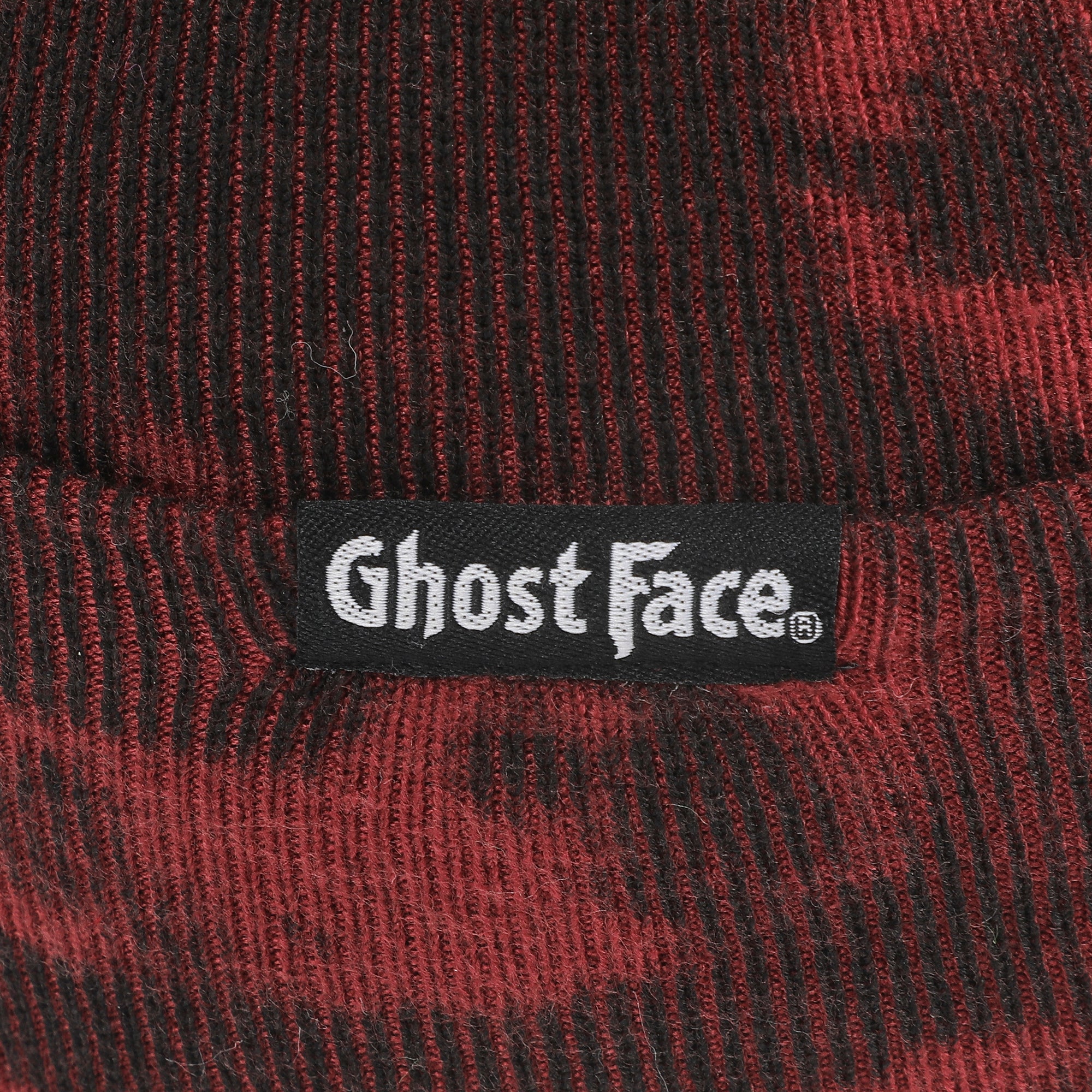 GhostFace Horror Movie Character Embroidered Patch Beanie Hat for Men